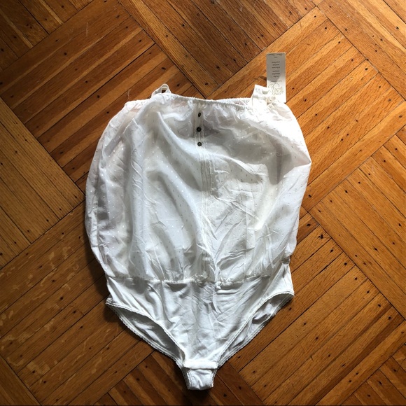 Only Hearts Swiss Dot Blouson Bodysuit - Picture 5 of 5